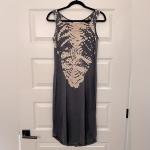 Medium, cute boho navy dress